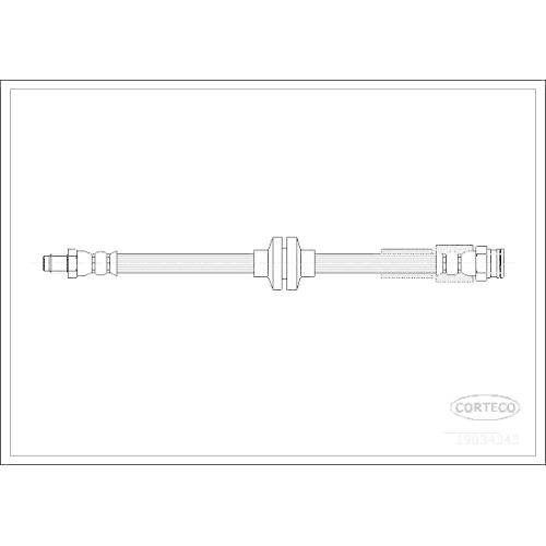 Bremsschlauch Corteco 19034343 für Alfa Romeo Fiat General Motors Vorderachse