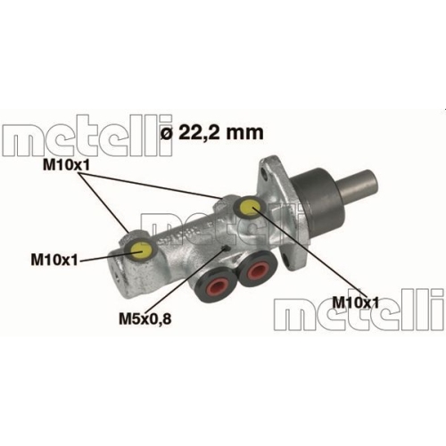 Hauptbremszylinder Metelli 05-0353 für Fiat