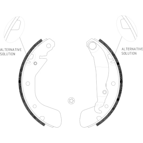 Bremsbackensatz Hella Pagid 8DB 355 001-291 für Opel Vauxhall General Motors