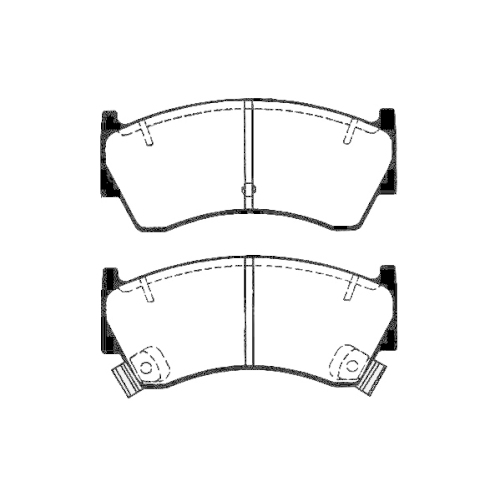 Bremsbelagsatz Scheibenbremse Raicam RA.0658.0 für Nissan Vorderachse