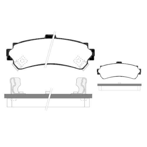 Bremsbelagsatz Scheibenbremse Raicam RA.0659.0 für Nissan Hinterachse