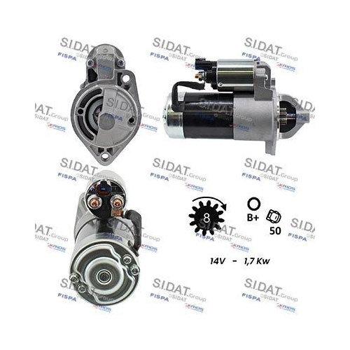 Starter Sidat S12VA0086 für Hyundai Kia