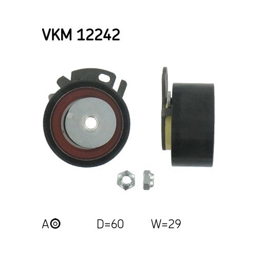 Spannrolle Zahnriemen Skf VKM 12242 für Fiat Lancia Links