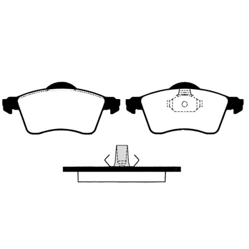 Bremsbelagsatz Scheibenbremse Raicam RA.0669.0 für VW Vorderachse