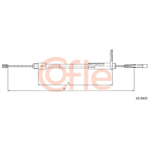 Seilzug Feststellbremse Cofle 10.9435 für Mercedes Benz Mercedes Benz Hinten