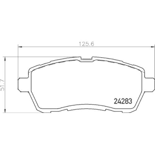 Bremsbelagsatz Scheibenbremse Hella Pagid 8DB 355 013-211 für Daihatsu Ford