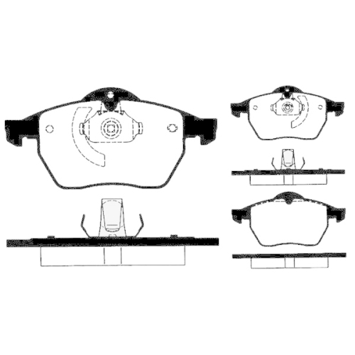 Bremsbelagsatz Scheibenbremse Raicam RA.0673.0 für Opel Saab Vauxhall Chevrolet