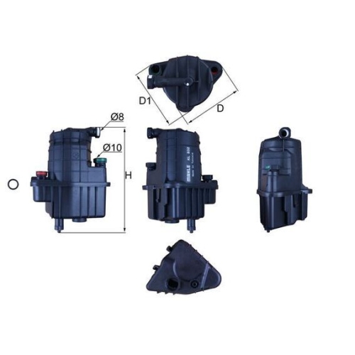 Kraftstofffilter Mahle KL 832D für Renault