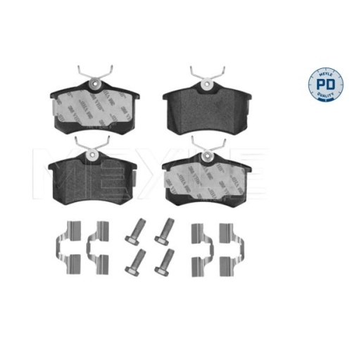 Bremsbelagsatz Scheibenbremse Meyle 0252096117PD für Audi Citroën Fiat Ford Opel