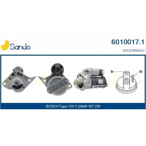 Starter Sando 6010017.1 für Renault Proton