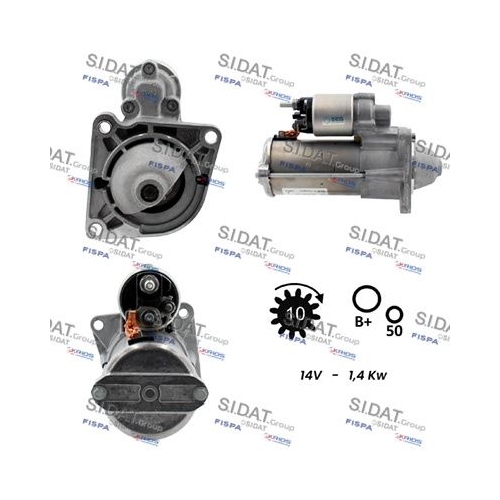 Starter Sidat S12BH0039 für Alfa Romeo Chrysler Dodge Fiat Lancia