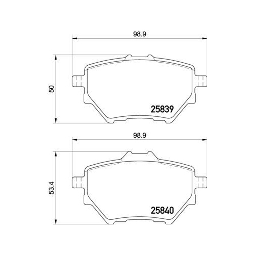 Bremsbelagsatz Scheibenbremse Brembo P61122 Prime Line für Citroën Opel Peugeot