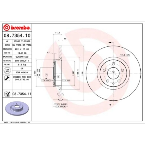 2X Brembo Bremsscheibe Vorderachse Prime Line für Alfa Romeo