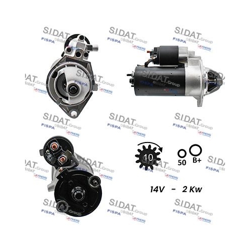 Starter Sidat S12BH0066A2 für Opel