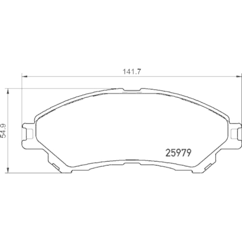 Bremsbelagsatz Scheibenbremse Brembo P79032 Prime Line für Mitsubishi Suzuki