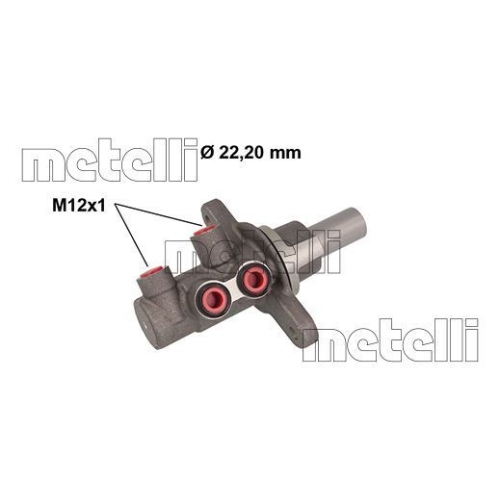 Hauptbremszylinder Metelli 05-0839 für Toyota