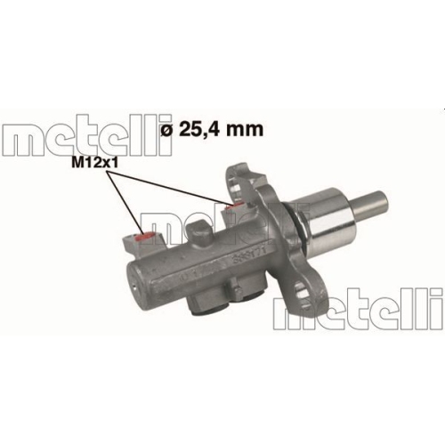 Hauptbremszylinder Metelli 05-0402 für Audi VW