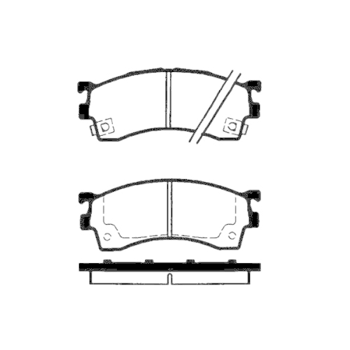 Bremsbelagsatz Scheibenbremse Raicam RA.0589.0 für Mazda Vorderachse