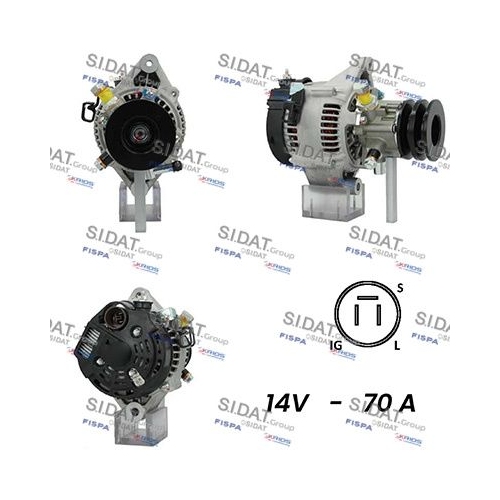 Generator Sidat A12DE0725A2 für Toyota