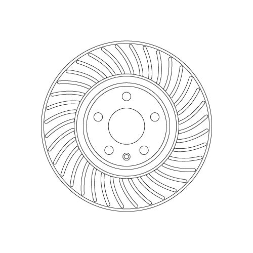 TRW 1X Bremsscheibe Vorderachse für Audi