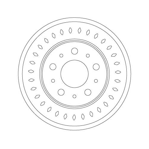 TRW 1X Bremsscheibe Hinterachse für Citroën Fiat Opel Peugeot Vauxhall