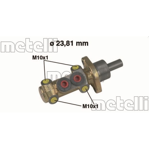 Hauptbremszylinder Metelli 05-0418 für Renault