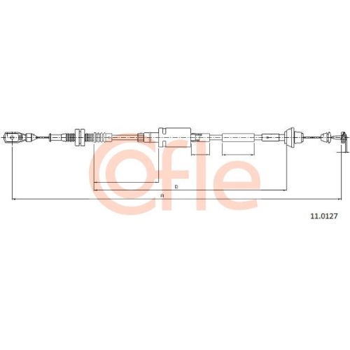 Gaszug Cofle 11.0127 für Ford