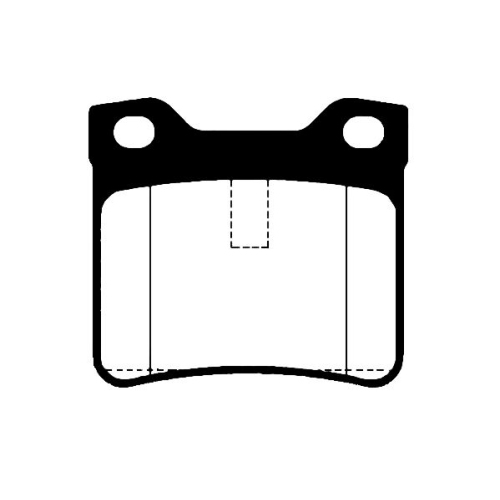 Bremsbelagsatz Scheibenbremse Raicam RA.0539.1 für Peugeot Hinterachse