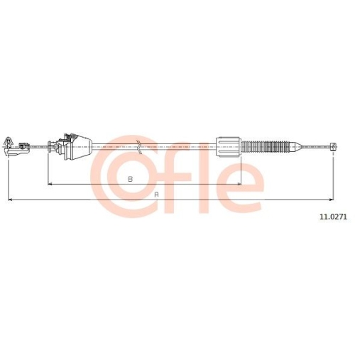 Gaszug Cofle 11.0271 für Renault