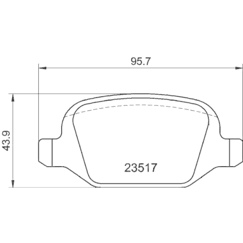 Bremsbelagsatz Scheibenbremse Hella Pagid 8DB 355 009-361 für Alfa Romeo Fiat