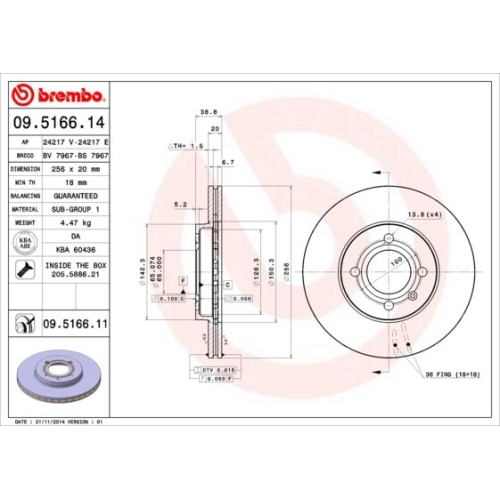 2X Brembo Bremsscheibe Prime Line für Seat VW Vw (faw) Vw (svw)