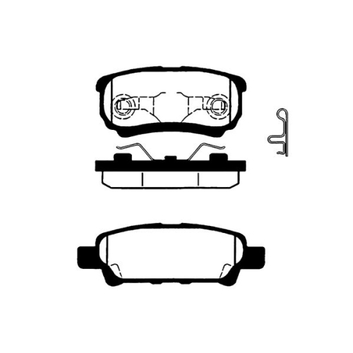 Bremsbelagsatz Scheibenbremse Raicam RA.0532.0 für Chrysler Dodge Mitsubishi