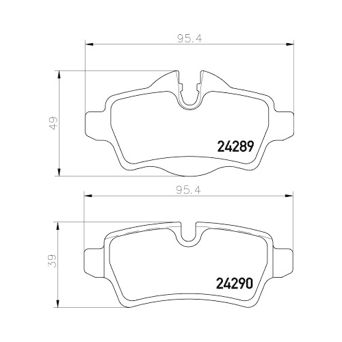 Bremsbelagsatz Scheibenbremse Hella Pagid 8DB 355 013-661 für Bmw Mini