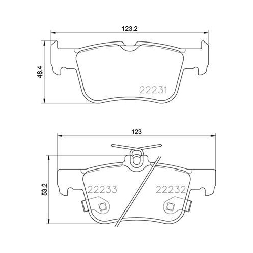 Bremsbelagsatz Scheibenbremse Brembo P24201 Prime Line für Ford Ford Usa Lincoln