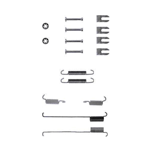 Zubehörsatz Bremsbacken Hella Pagid 8DZ 355 200-331 für Fiat Hinterachse