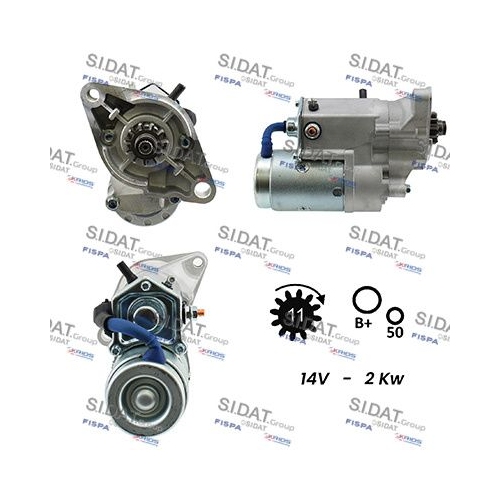 Starter Sidat S12DE0134A2 für Audi Seat Skoda Toyota VW Vag