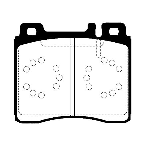 Bremsbelagsatz Scheibenbremse Raicam RA.0497.0 für Mercedes Benz Mercedes Benz