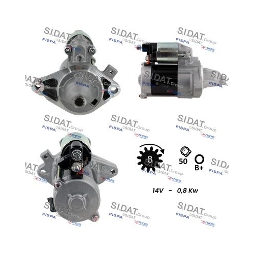 Starter Sidat S12DE0423 für Toyota