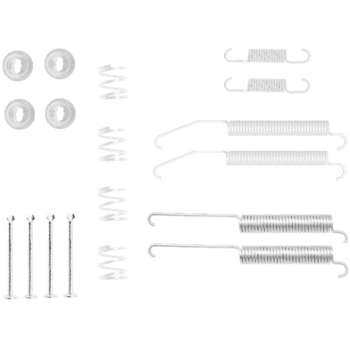 Zubehörsatz Bremsbacken Hella Pagid 8DZ 355 200-791 für Hinterachse