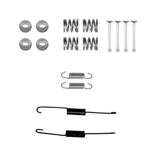 Zubehörsatz Bremsbacken Hella Pagid 8DZ 355 201-021 für Toyota Hinterachse