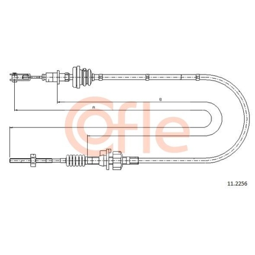 Seilzug Kupplungsbetätigung Cofle 11.2256 für Citroën Peugeot Toyota