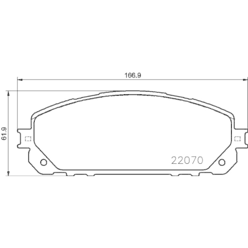 Bremsbelagsatz Scheibenbremse Hella Pagid 8DB 355 023-391 für Jeep Vorderachse