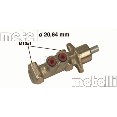 Hauptbremszylinder Metelli 05-0480 für Fiat