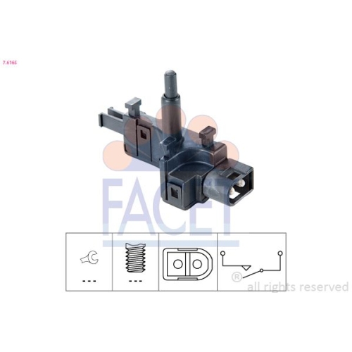 Schalter Rückfahrleuchte Facet 7.6165 Made In Italy - Oe Equivalent für