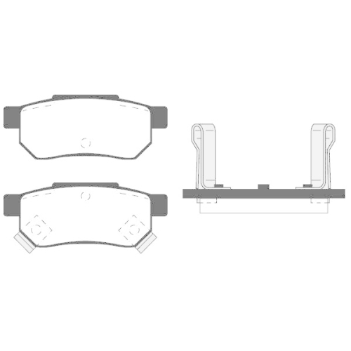 Bremsbelagsatz Scheibenbremse Raicam RA.0453.0 für Honda MG Opel Rover Lotus