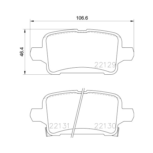 Bremsbelagsatz Scheibenbremse Brembo P59090 Prime Line für Opel Chevrolet