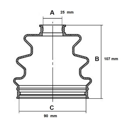 Faltenbalgsatz Antriebswelle Red-line 59KI001 für Chrysler Nissan Subaru Kia