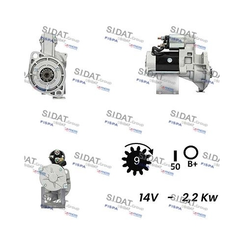 Starter Sidat S12HT0311A2 für Hitachi Yanmar