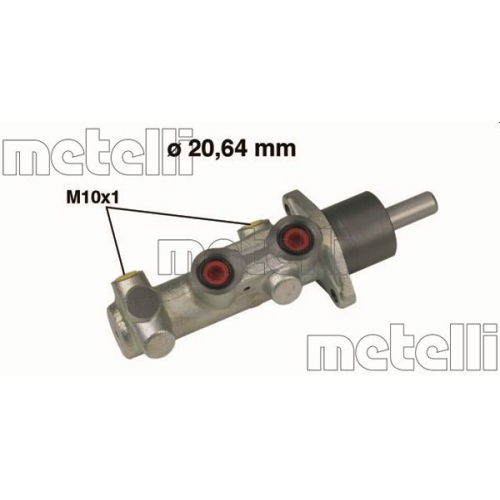 Hauptbremszylinder Metelli 05-0523 für Fiat