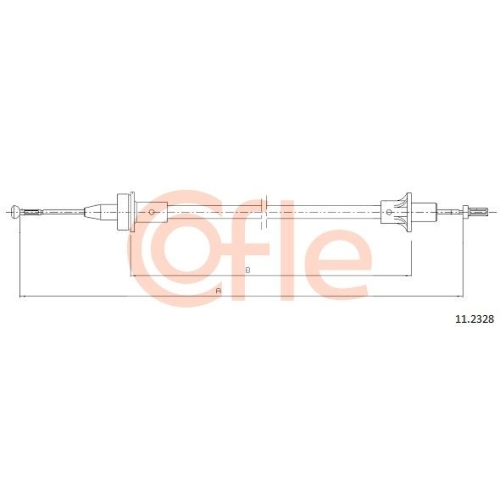 Seilzug Kupplungsbetätigung Cofle 11.2329 für Ford